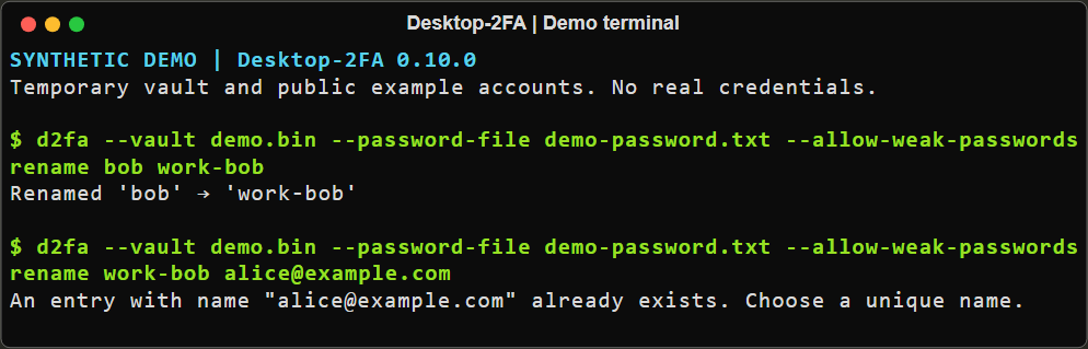Predictable account management